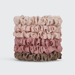 Ultra Petite Satin Scrunchies - Terracotta