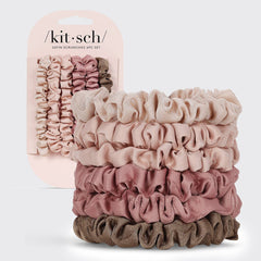 Ultra Petite Satin Scrunchies - Terracotta