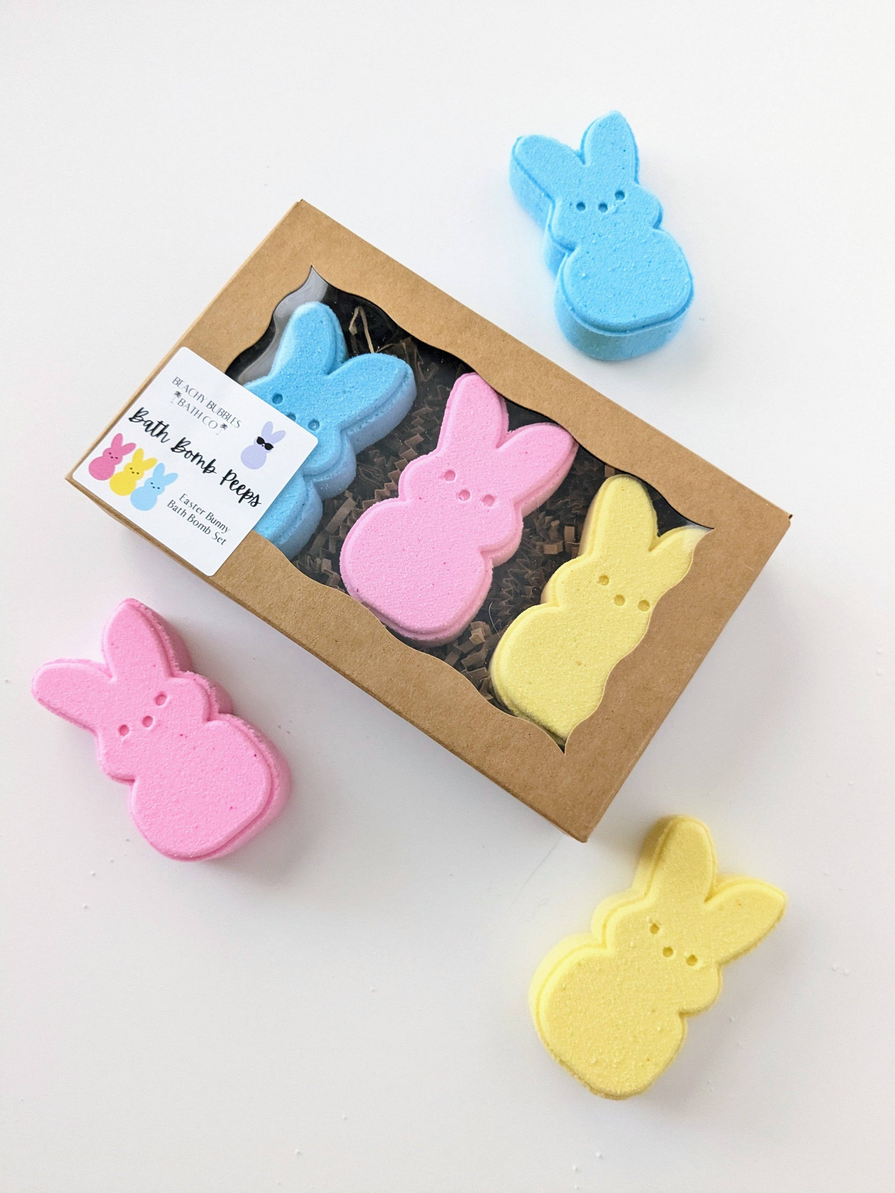 Beachy Bubbles Bath Co - Peeps Easter Bunny Bath Bomb Set