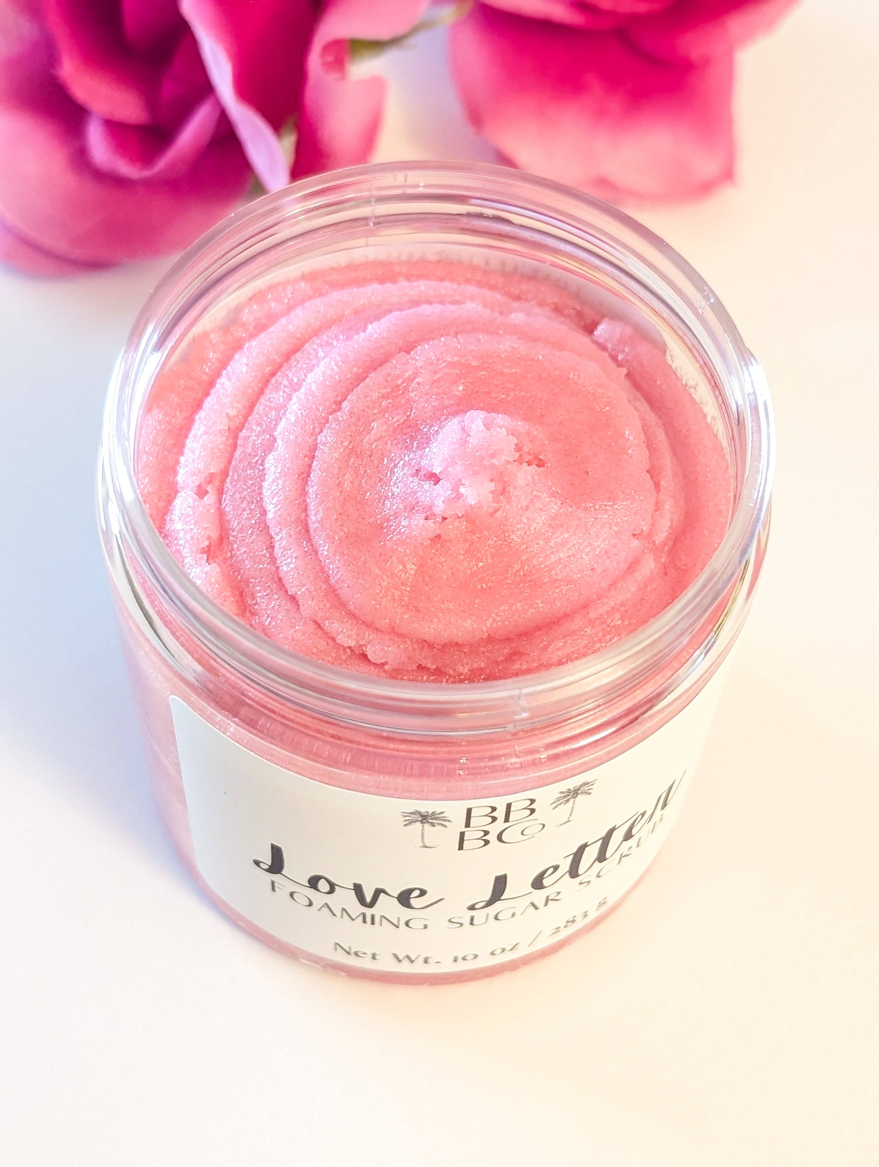 Beachy Bubbles Bath Co - Love Letter Foaming Sugar Scrub