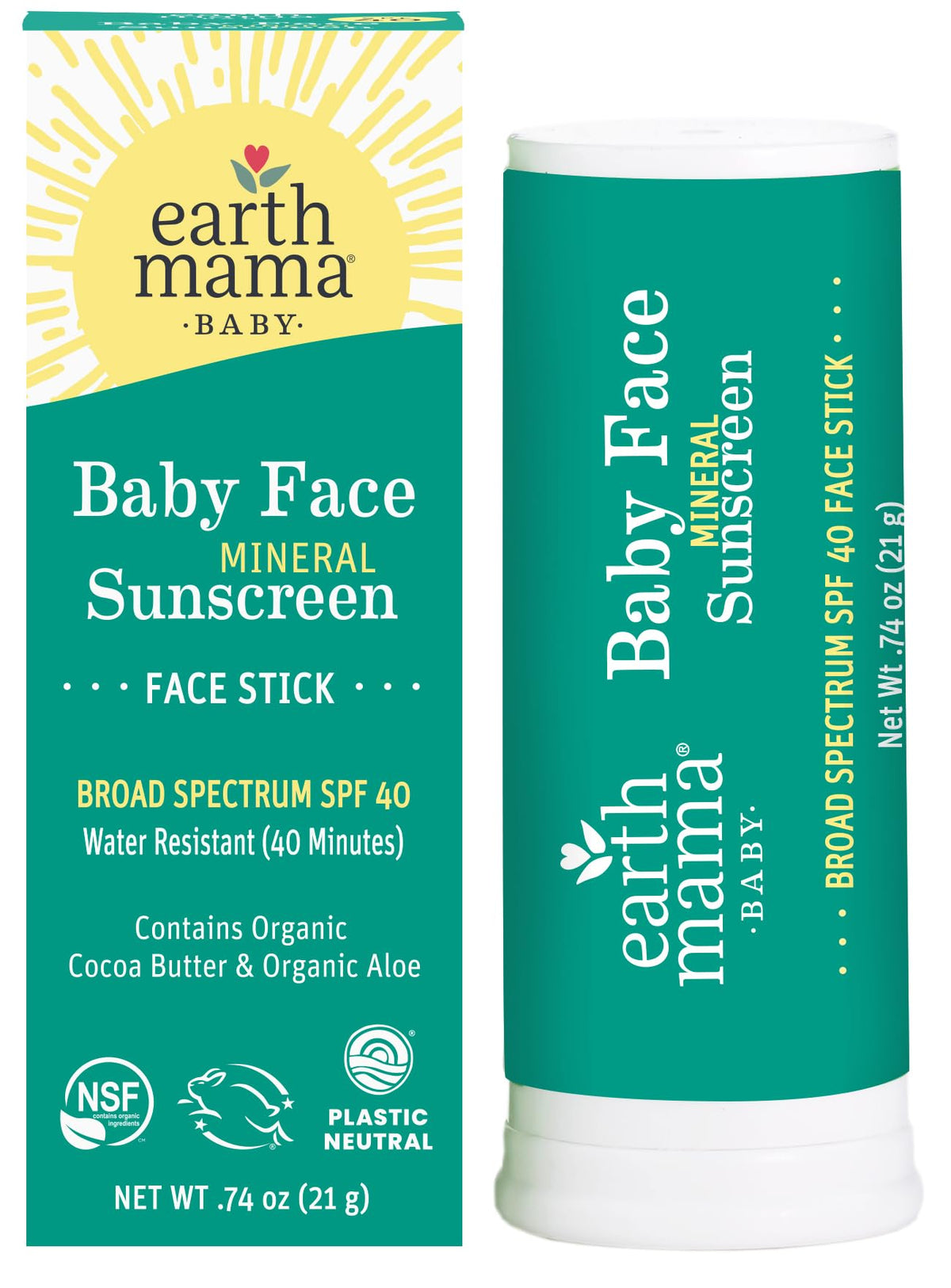 Baby Face Mineral Sunscreen Stick