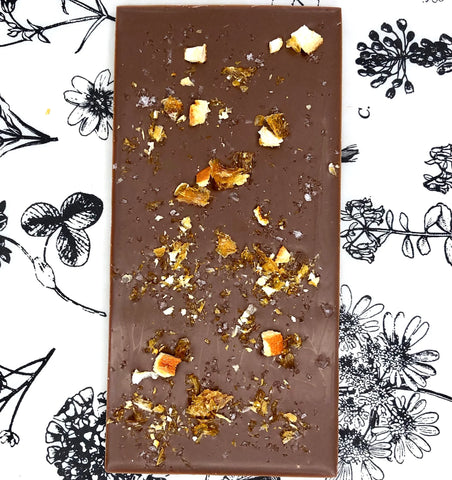 38% Milk Chocolate Bar with Orange + Alaskan Sea Salt