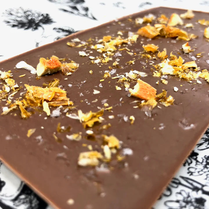 38% Milk Chocolate Bar with Orange + Alaskan Sea Salt