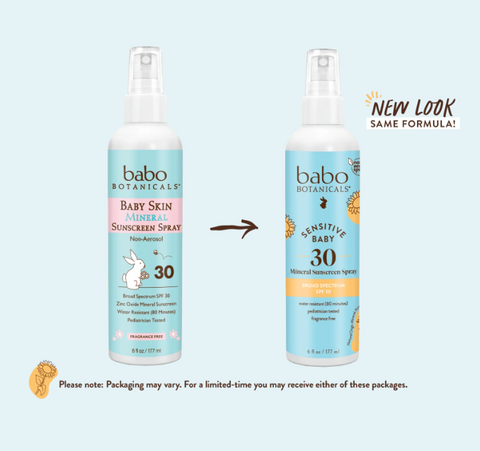 Sensitive Baby Mineral Sunscreen Spray SPF30