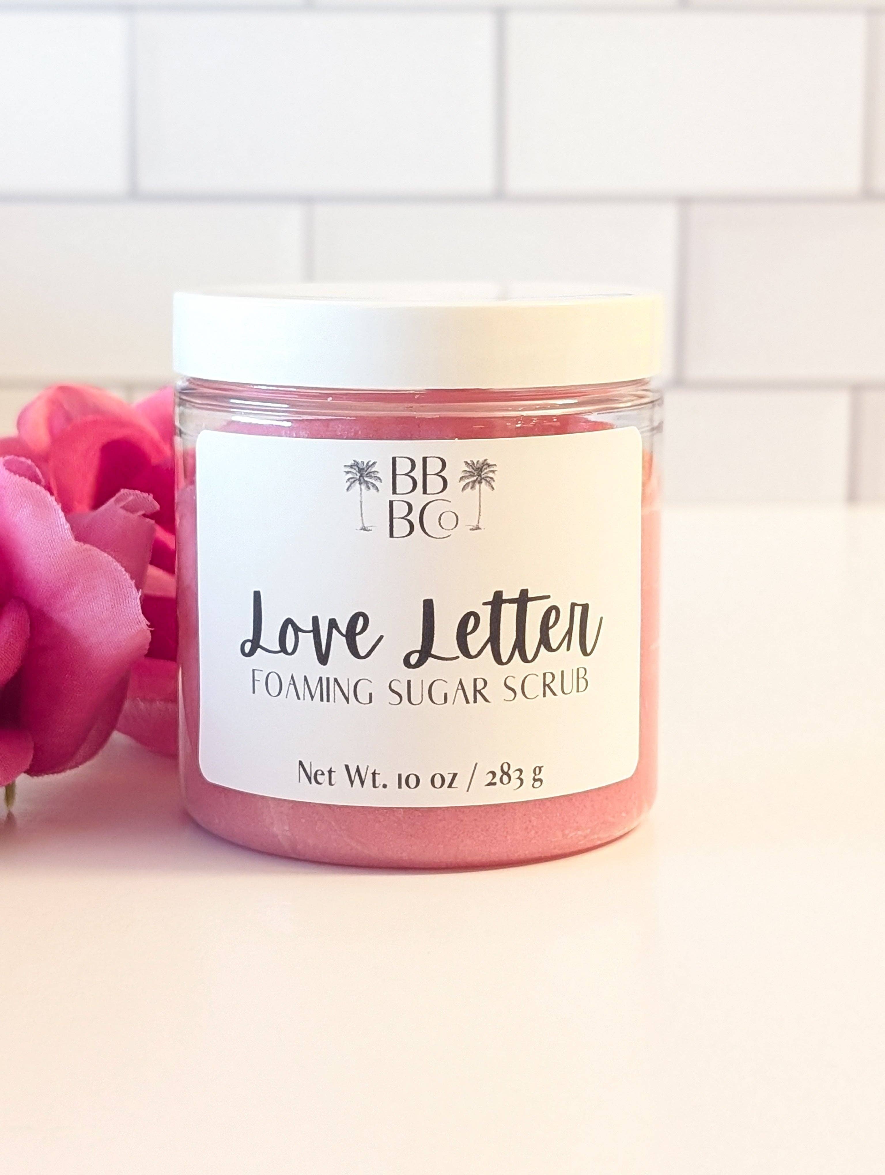 Beachy Bubbles Bath Co - Love Letter Foaming Sugar Scrub